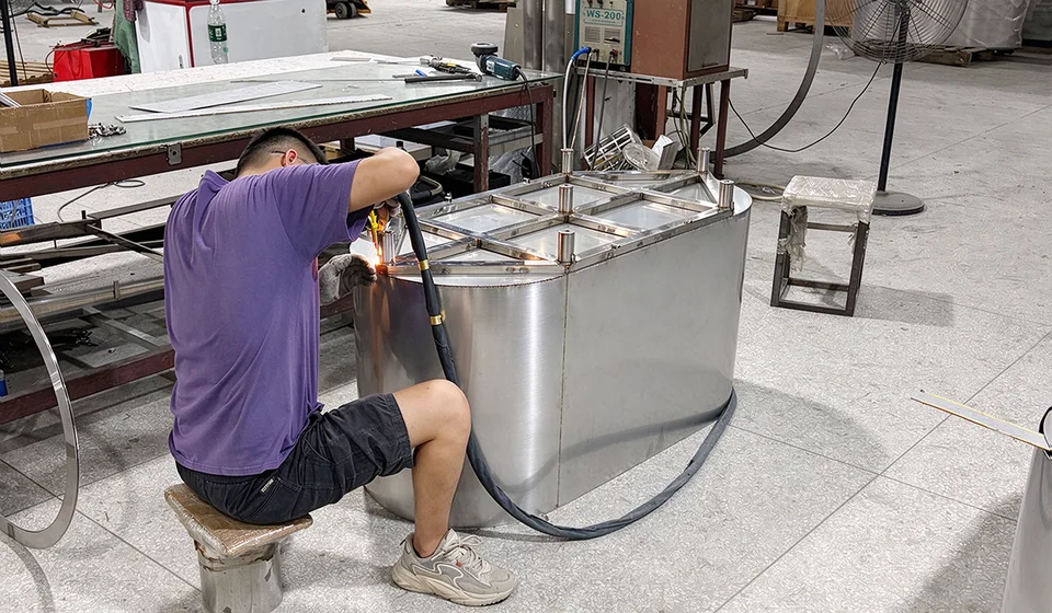 Ice bath tub production line 4