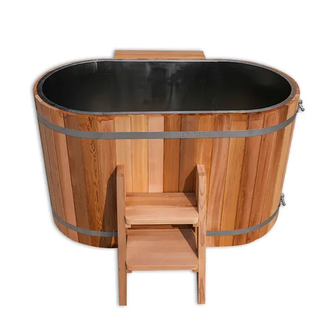 Red cedar cold tub with 304 stainless steel liner 005 thumbnail 3