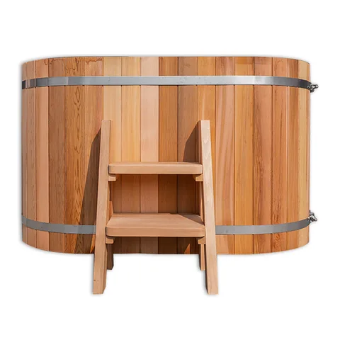 Red cedar cold tub with 304 stainless steel liner 005 thumbnail 4