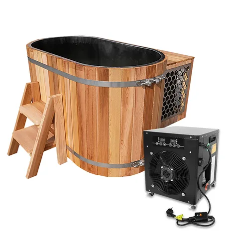 Red cedar cold tub with 304 stainless steel liner 005 thumbnail 5