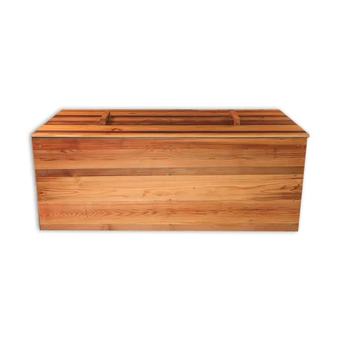 Red cedar cold tub with 304 stainless steel liner 007 — detail 2