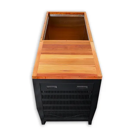 Red cedar cold tub with 304 stainless steel liner 009 thumbnail 3