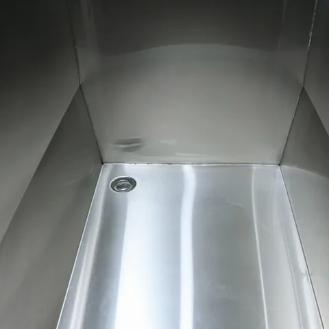 Red cedar cold tub with 304 stainless steel liner 010 — detail 4