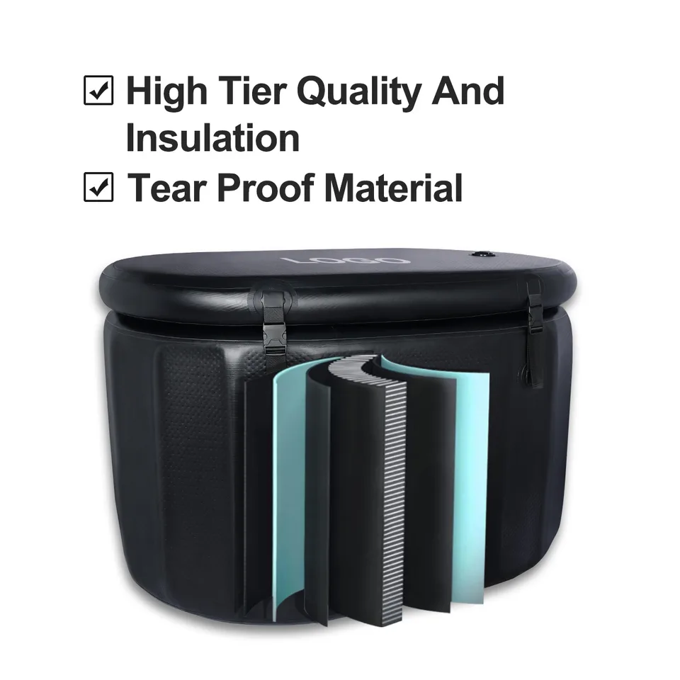 Drop Stitch Oval Cold Plunge Tub Black1 — detail 6