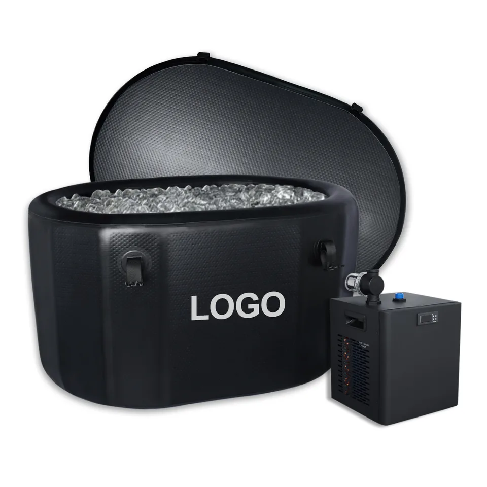 Drop Stitch Oval Cold Plunge Tub Black1 thumbnail 2