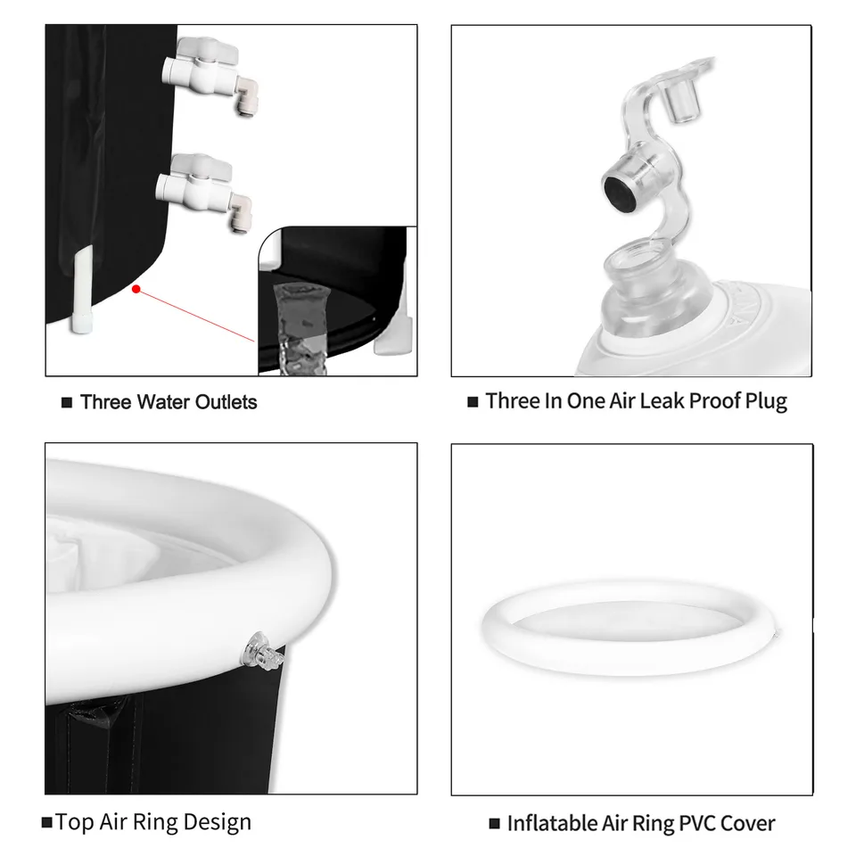 Portable Ice Bath Tub with Dual Valves — detail 8
