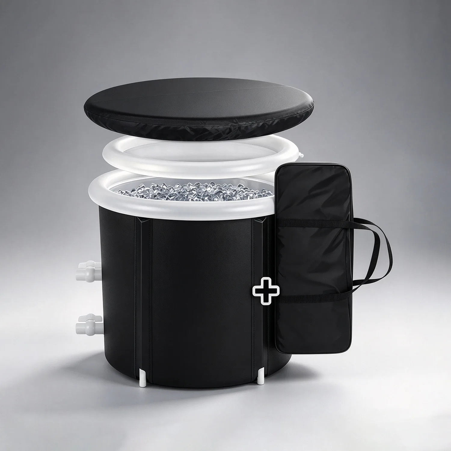 Portable Ice Bath Tub with Dual Valves