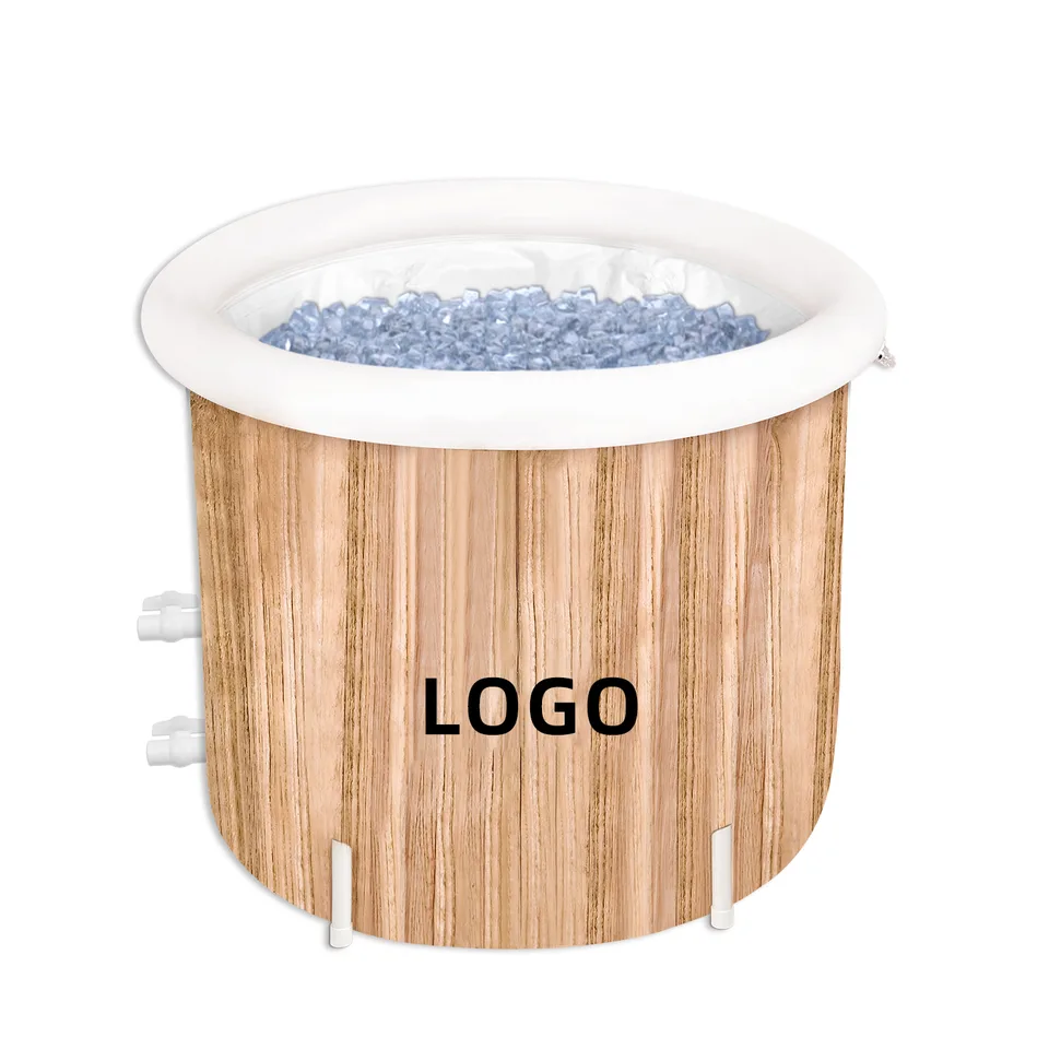 Portable Cold Plunge Tub (Wood Grain) thumbnail 2